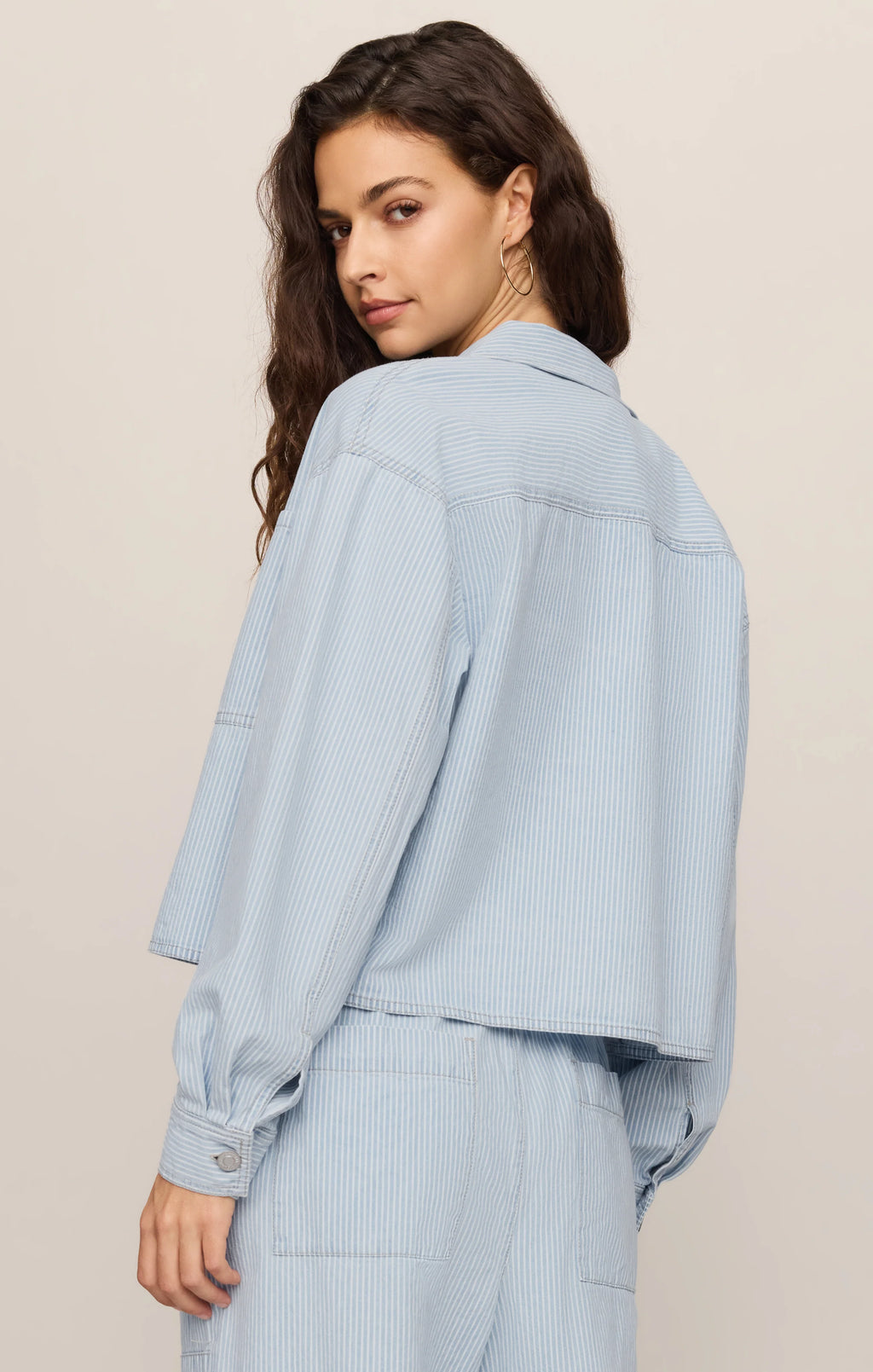 Z Supply Erin Soft Denim Railroad Jacket