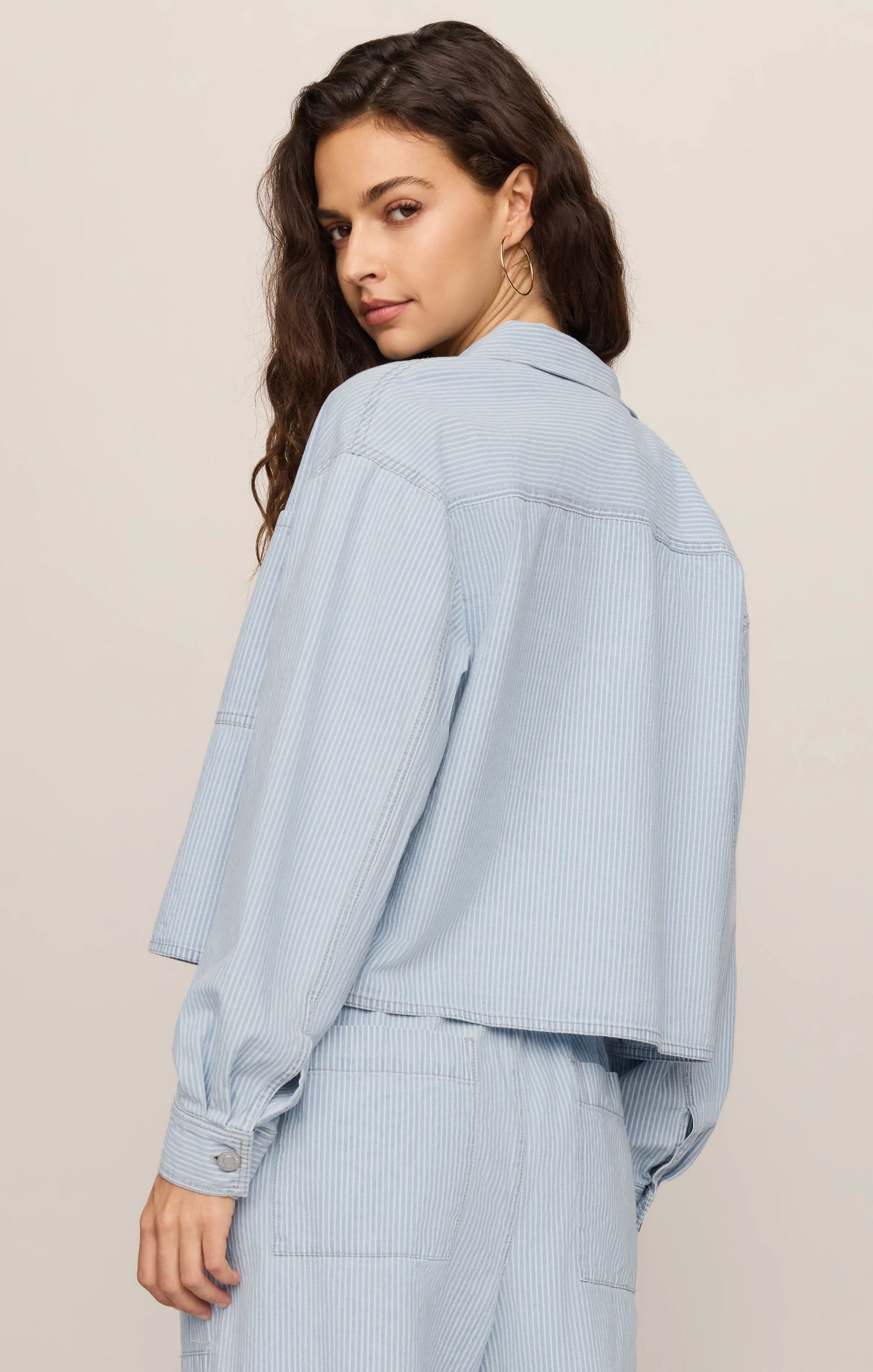 Z Supply Erin Soft Denim Railroad Jacket
