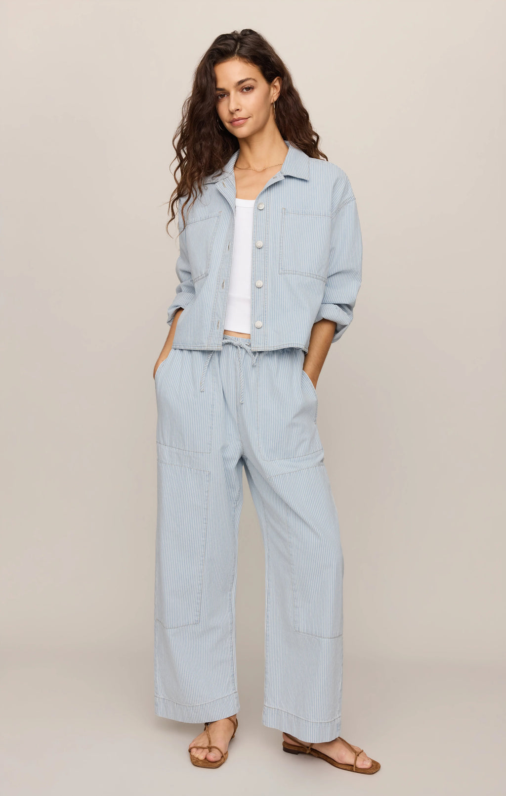 Z Supply Erin Soft Denim Railroad Jacket