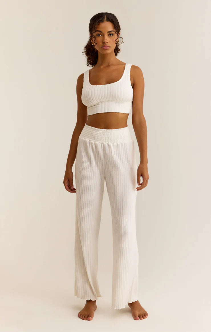 Z Supply Dawn Smocked Rib Pant