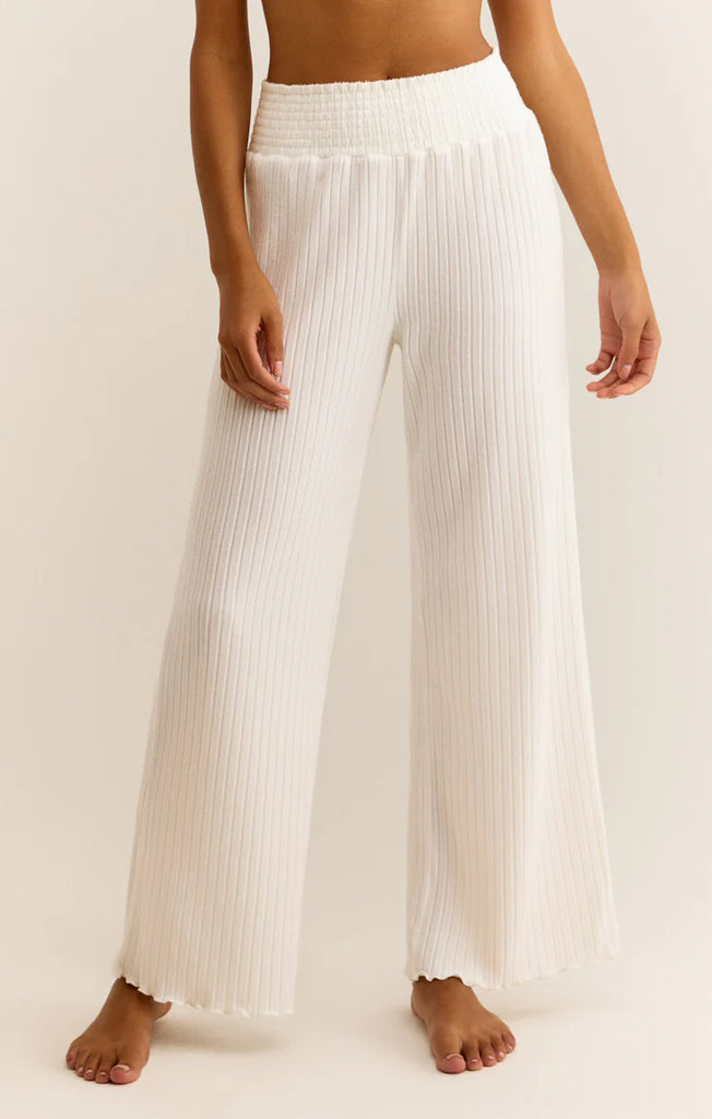 Z Supply Dawn Smocked Rib Pant