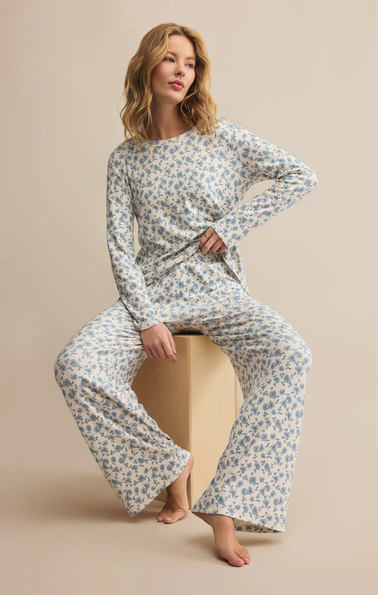 Z Supply Dawn Smocked Ditsy Floral Pant
