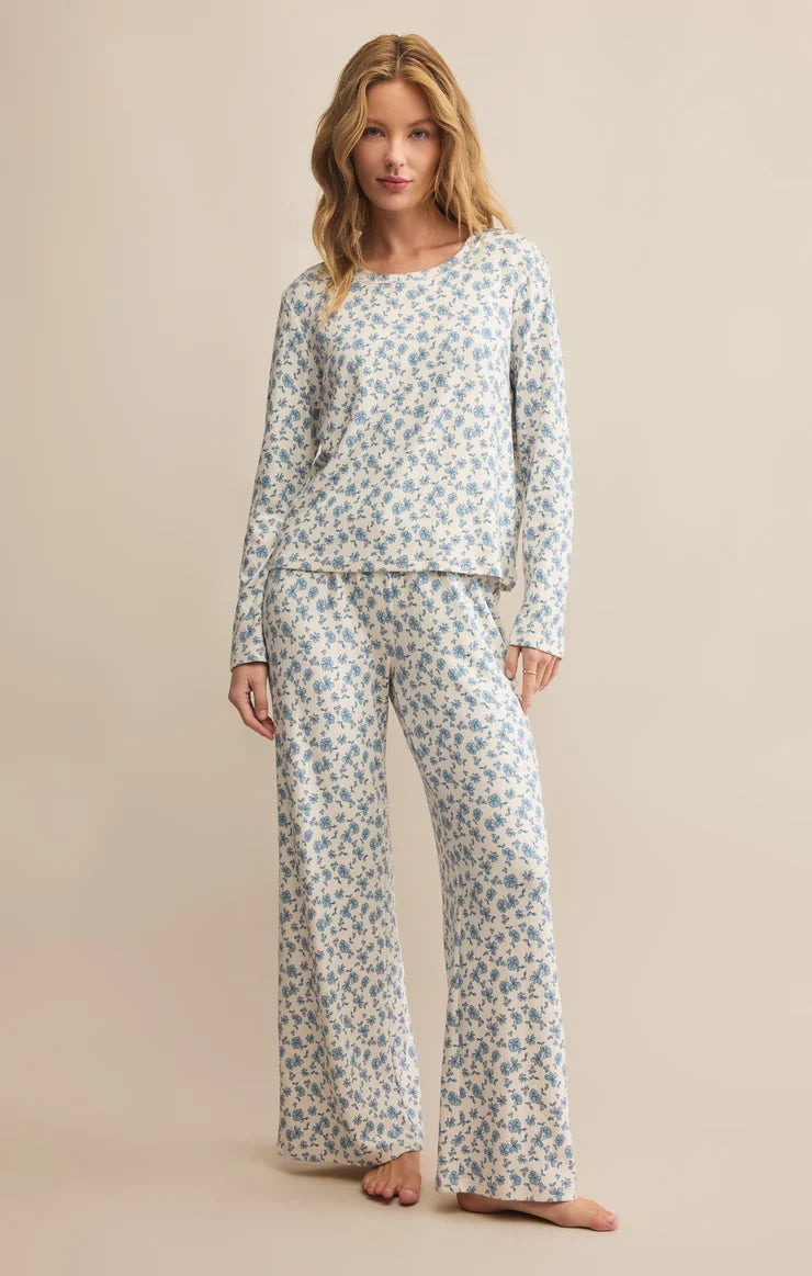 Z Supply Dawn Smocked Ditsy Floral Pant