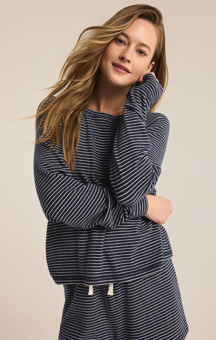 Z Supply Staying In Stripe Long Sleeve Top