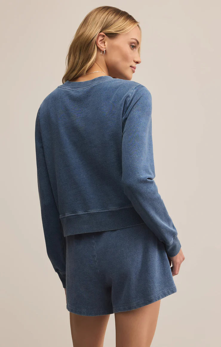 Z Supply Daily Knit Denim Cardigan