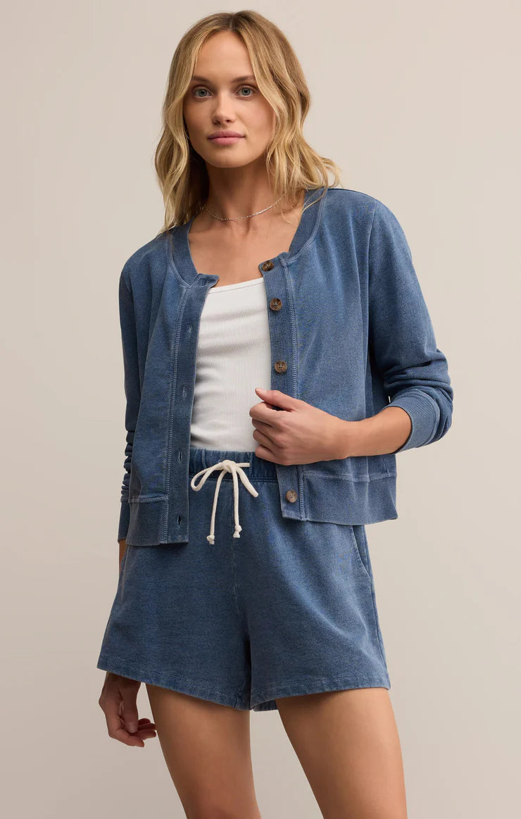 Z Supply Daily Knit Denim Cardigan