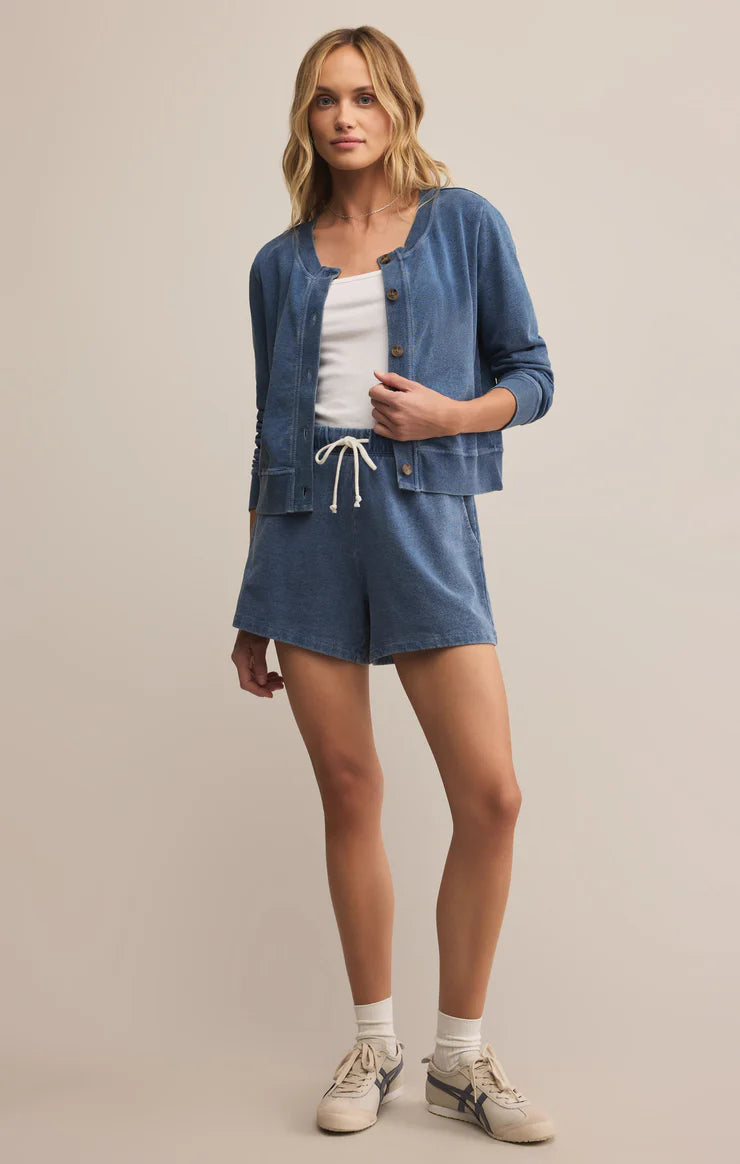 Z Supply Daily Knit Denim Cardigan