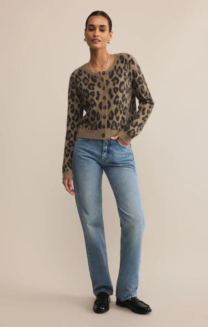 Z Supply Outlook Leopard Cardigan