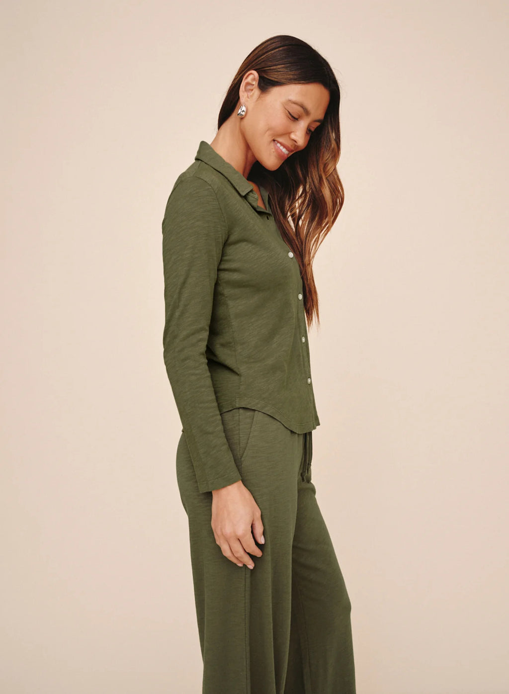 Bella Dahl Button Up Knit Top