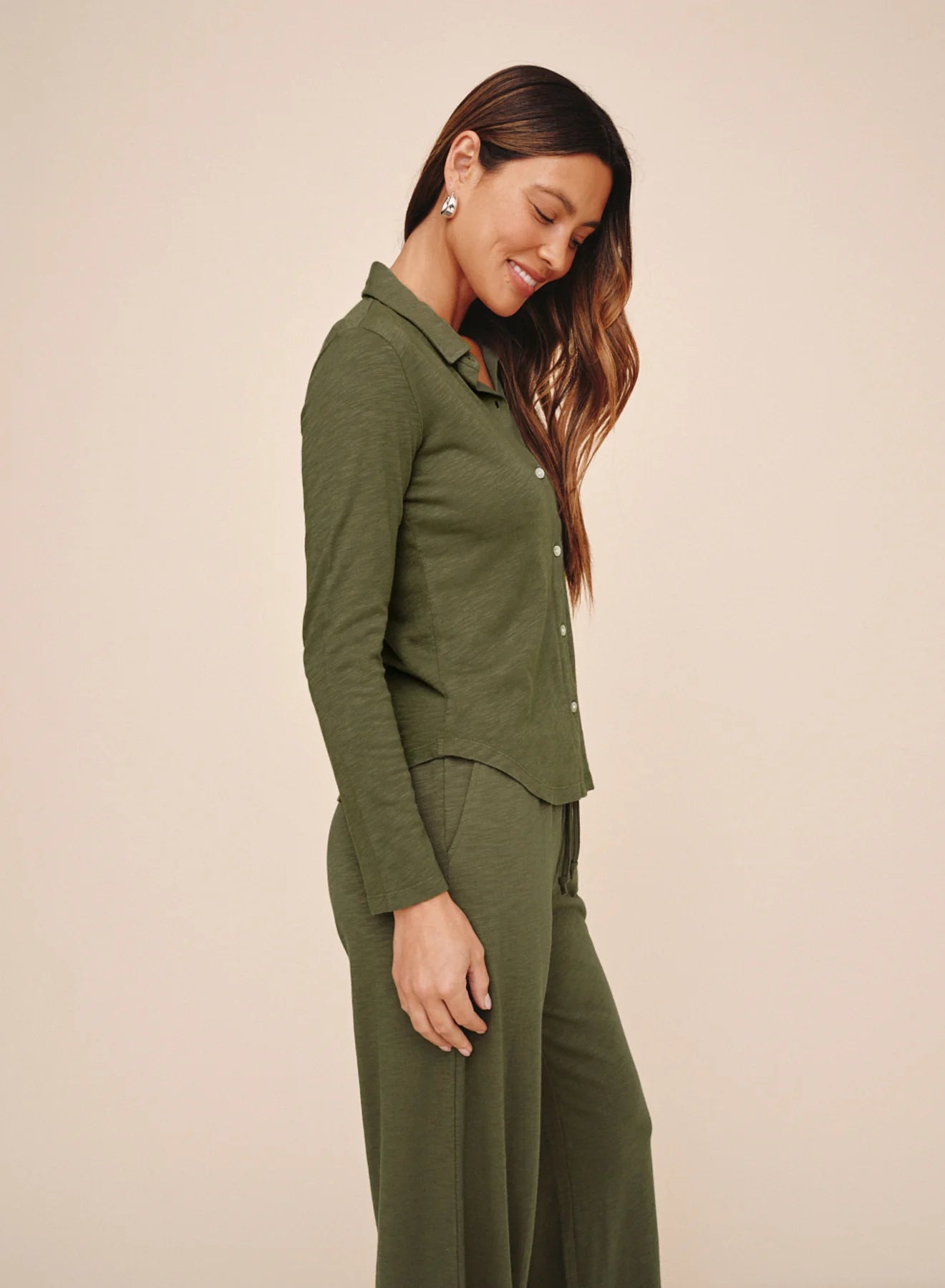 Bella Dahl Button Up Knit Top