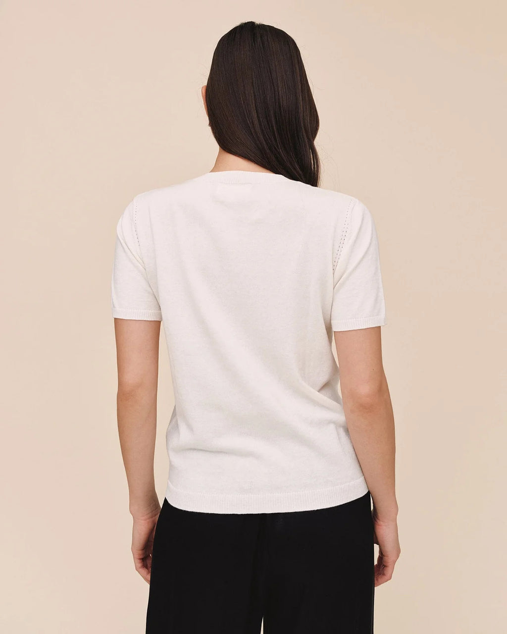 Bella Dahl Short Sleeve Crew Neck Knit Top