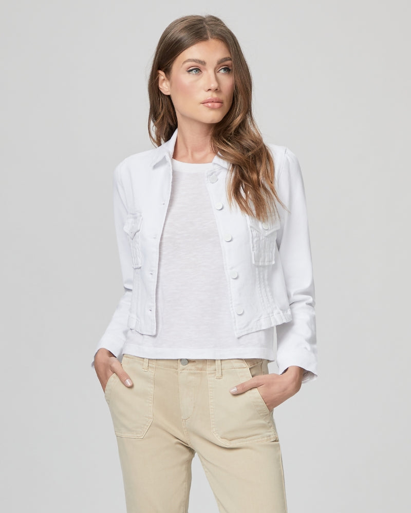 Paige Cropped Pacey Denim Jacket