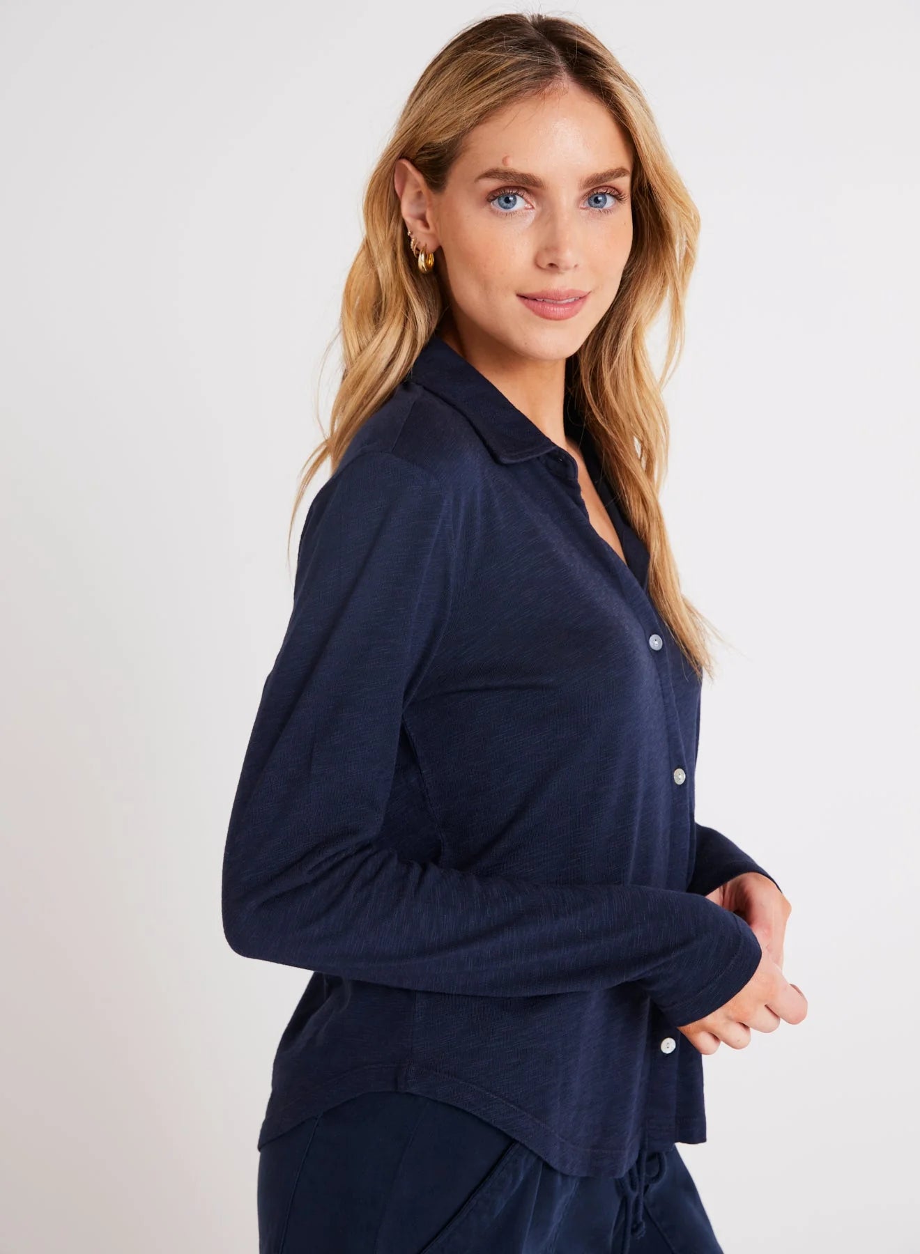 Bella Dahl Long Sleeve Knit Button Down