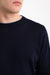 Canali Round Neck Wool Navy Blue Sweater