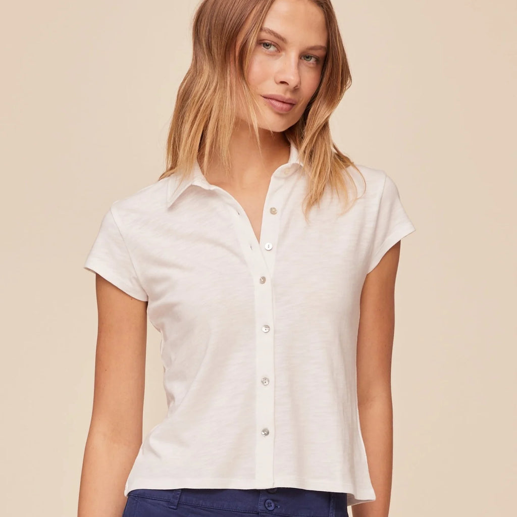 Bella Dahl Cap Sleeve Button Down
