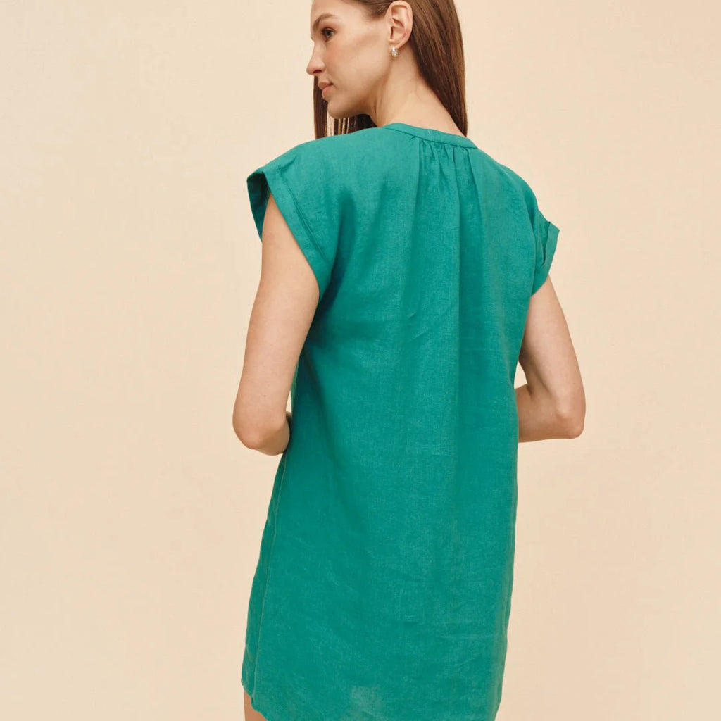 Bella Dahl Cap Sleeve Henley Dress