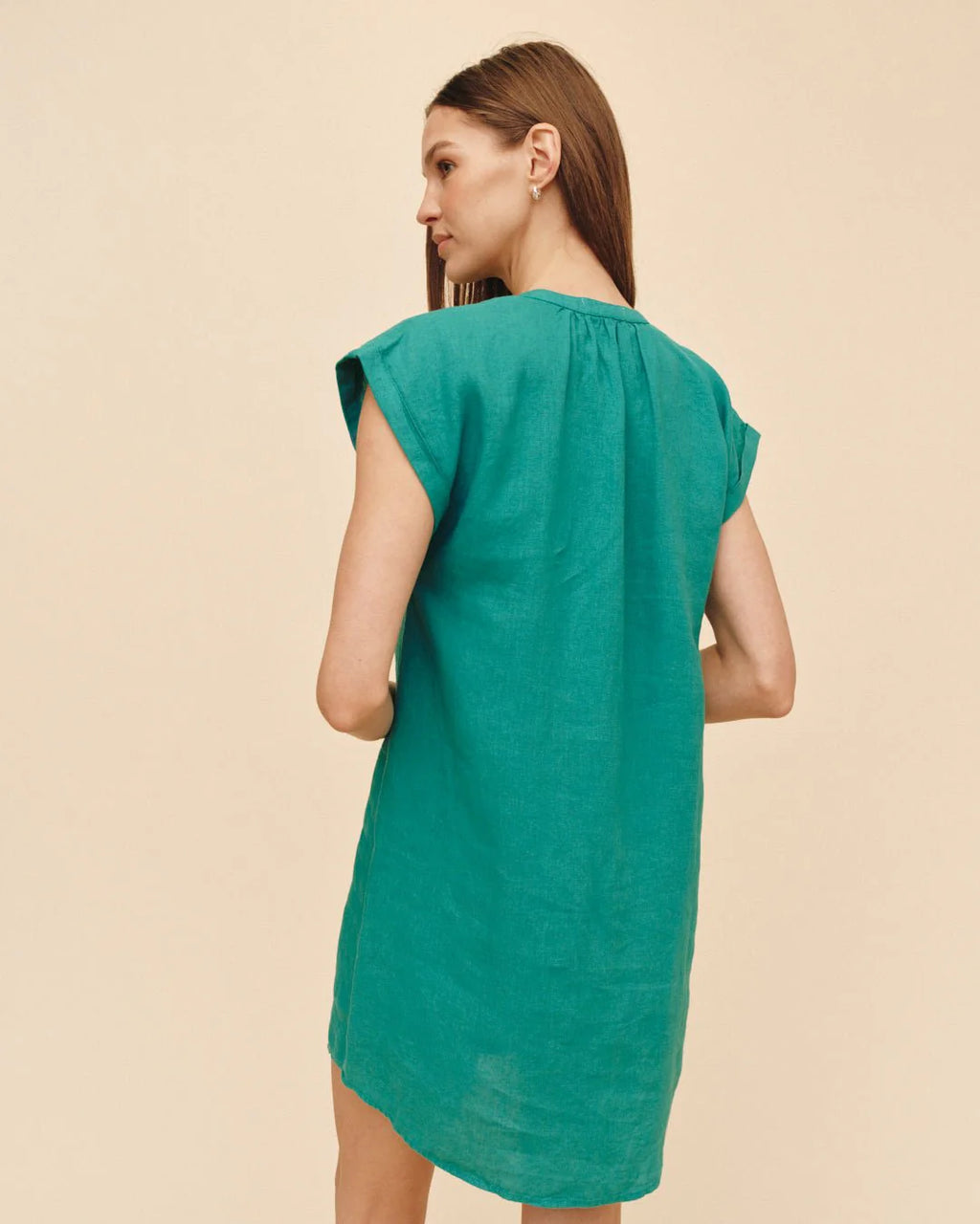 Bella Dahl Cap Sleeve Henley Dress