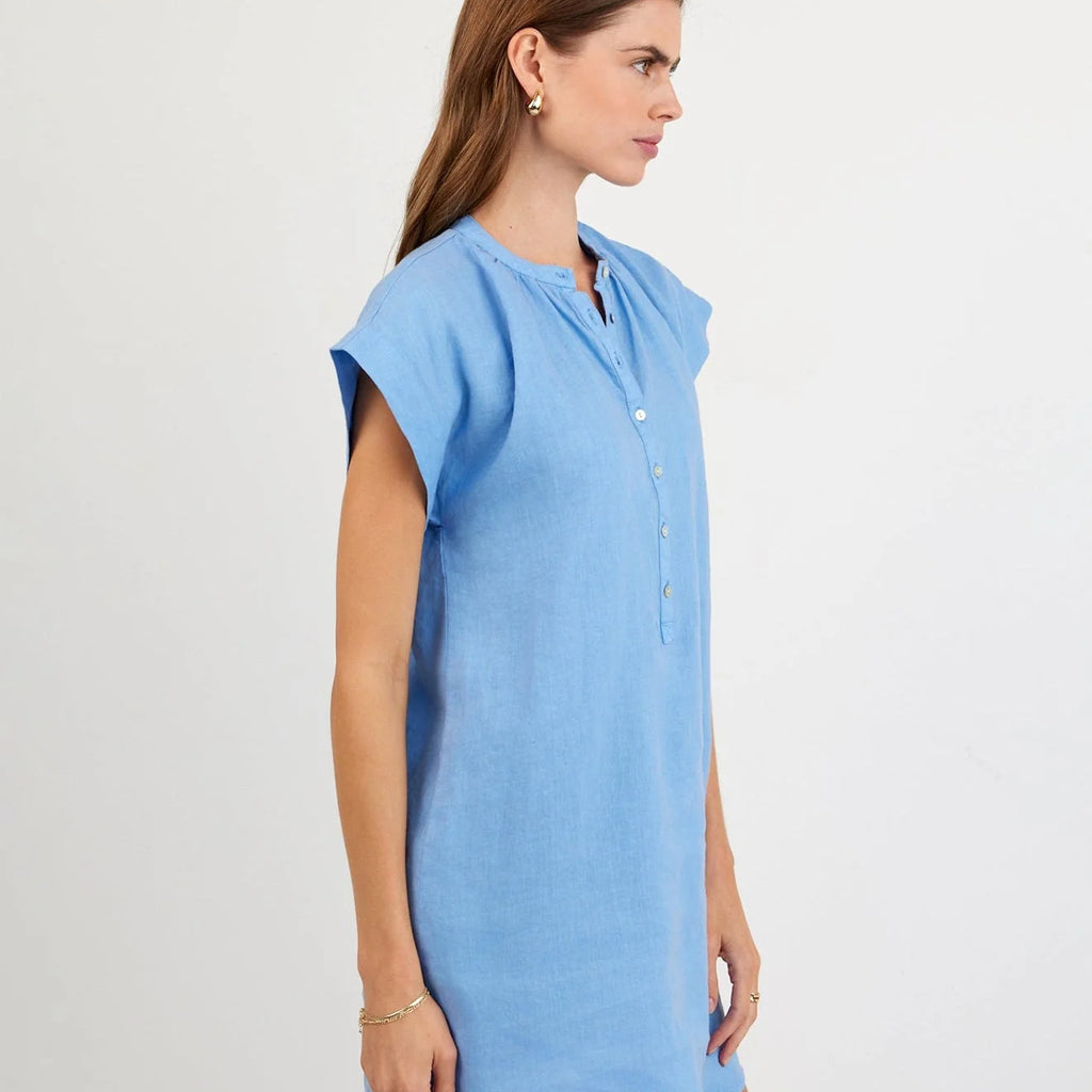 Bella Dahl Cap Sleeve Henley Dress