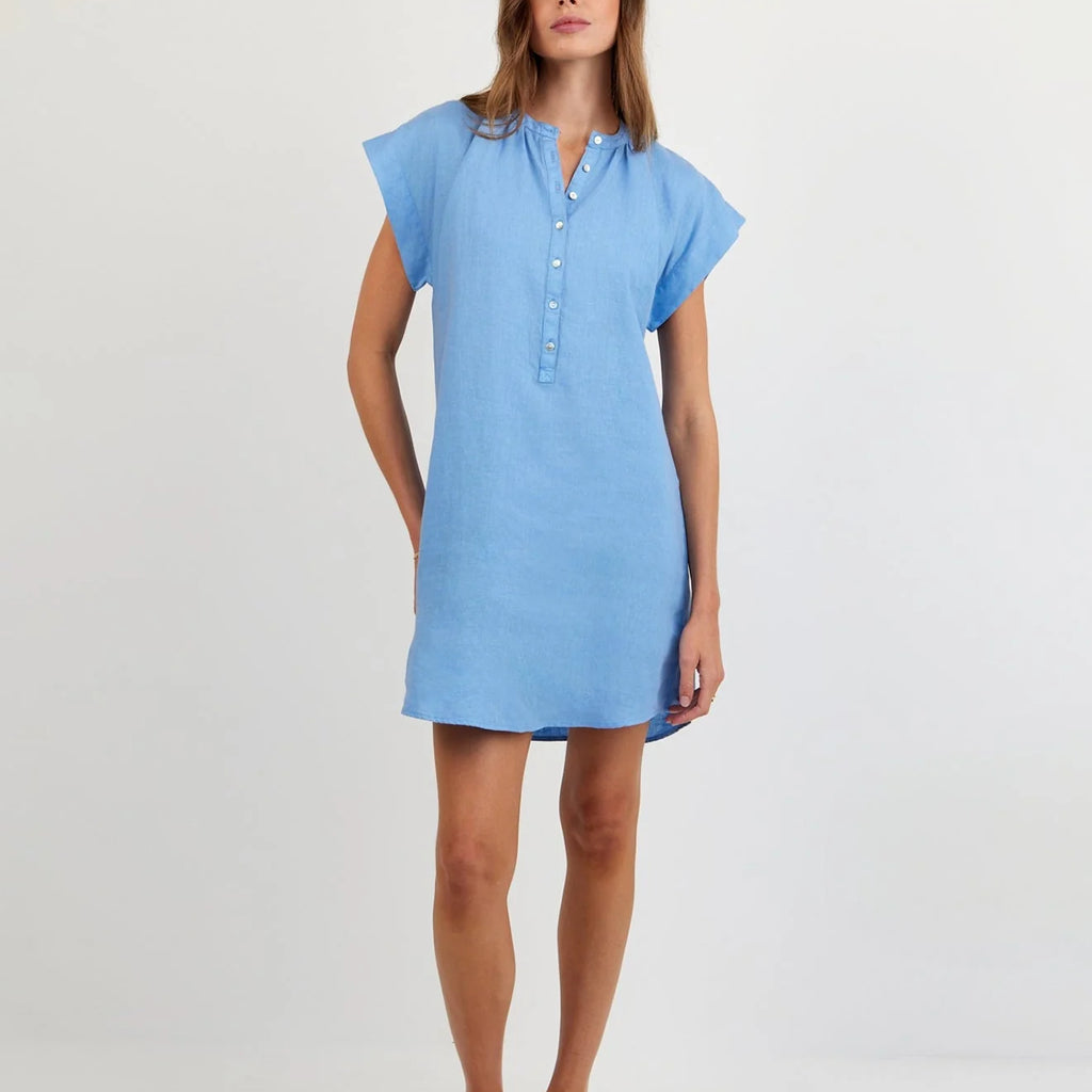 Bella Dahl Cap Sleeve Henley Dress