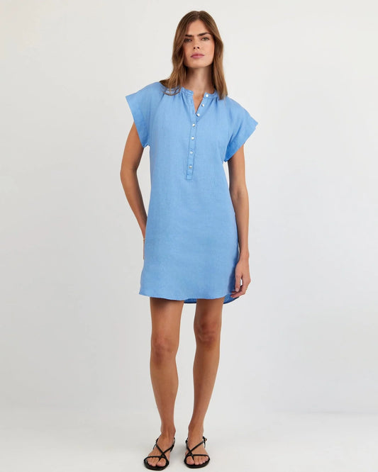 Bella Dahl Cap Sleeve Henley Dress