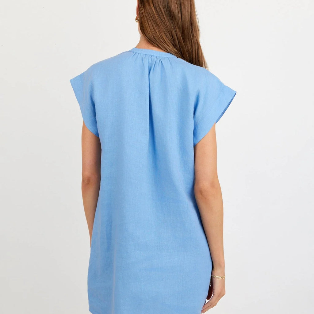 Bella Dahl Cap Sleeve Henley Dress