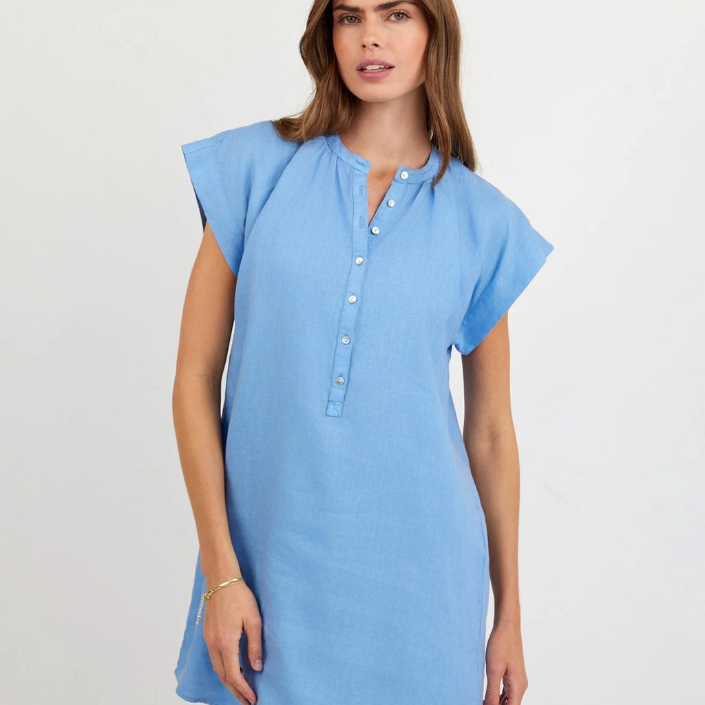Bella Dahl Cap Sleeve Henley Dress
