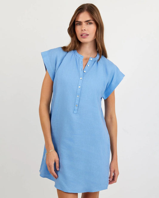 Bella Dahl Cap Sleeve Henley Dress