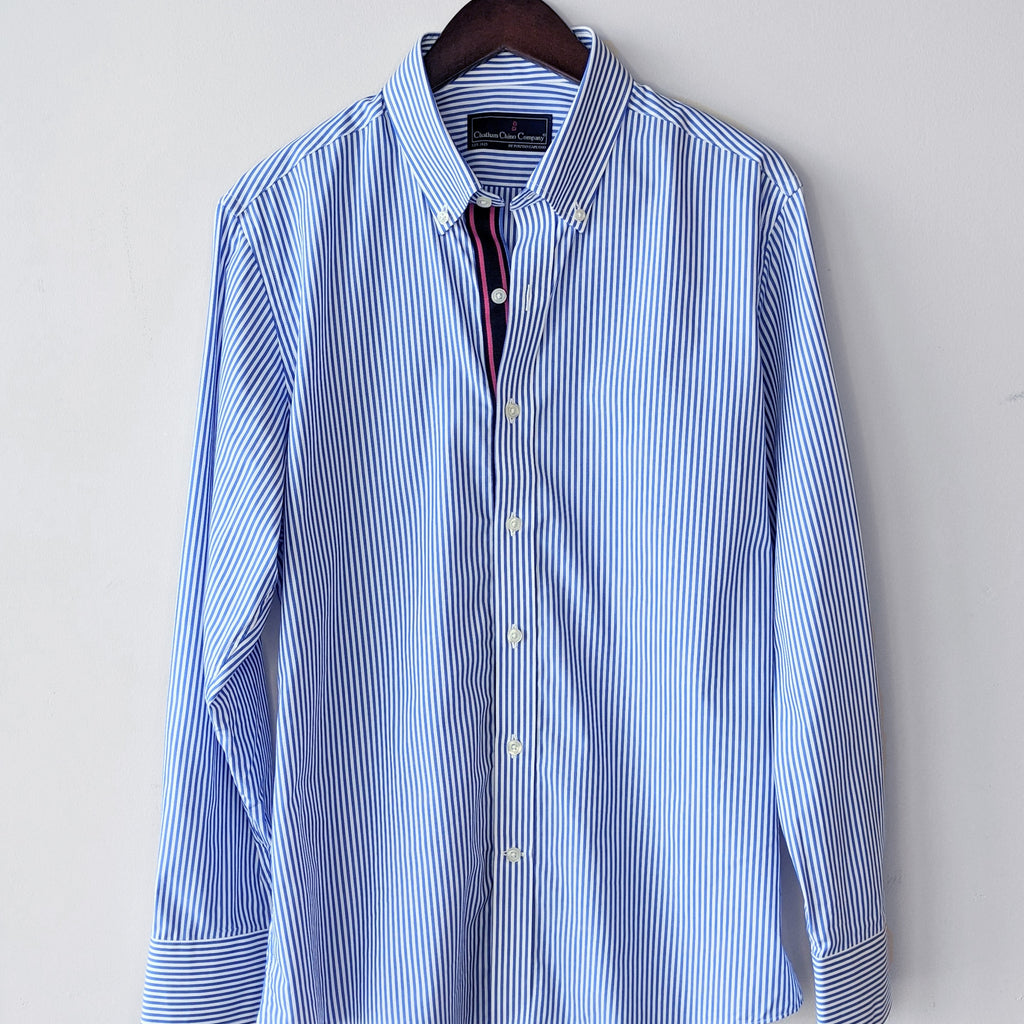 Chatham Chino Company Bengal Stripe Grosgrain Shirt