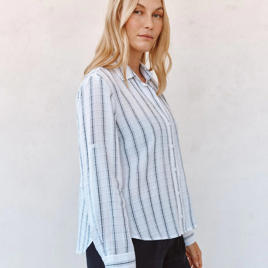 Bella Dahl Clean Split Back Button Down Shirt