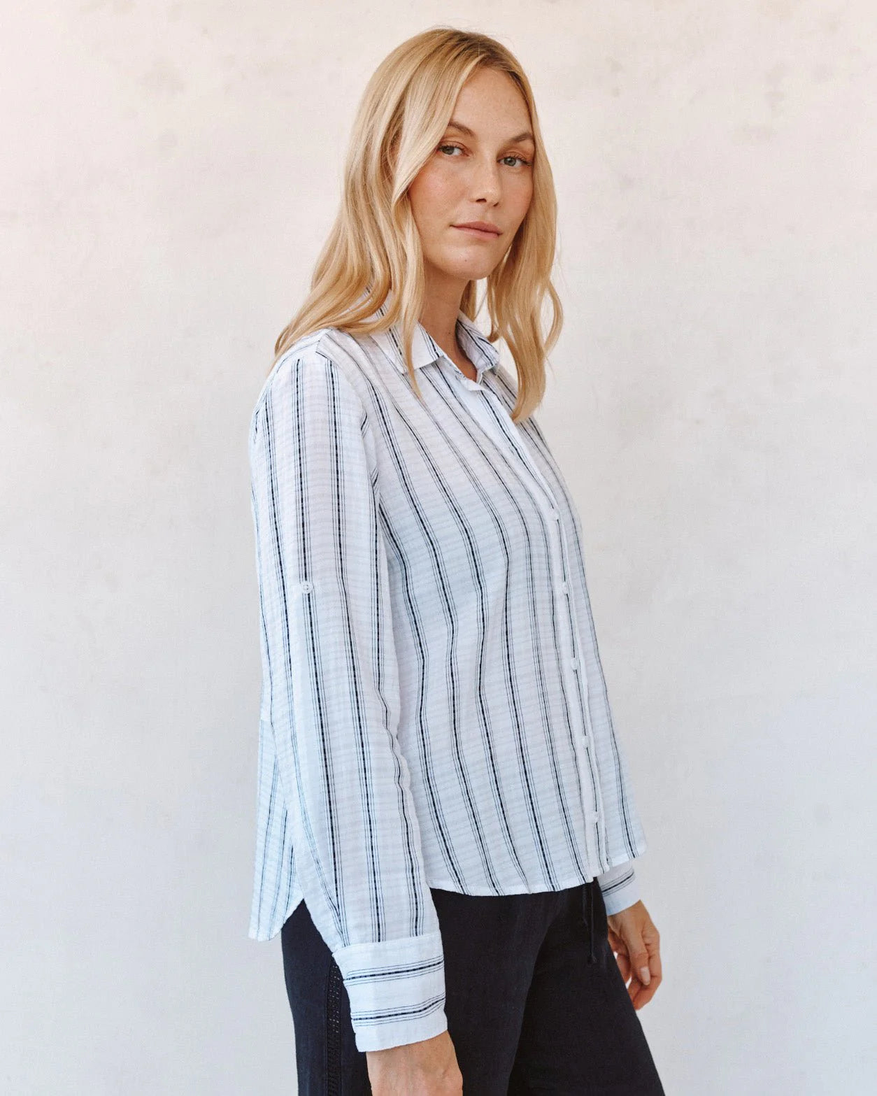 Bella Dahl Clean Split Back Button Down Shirt