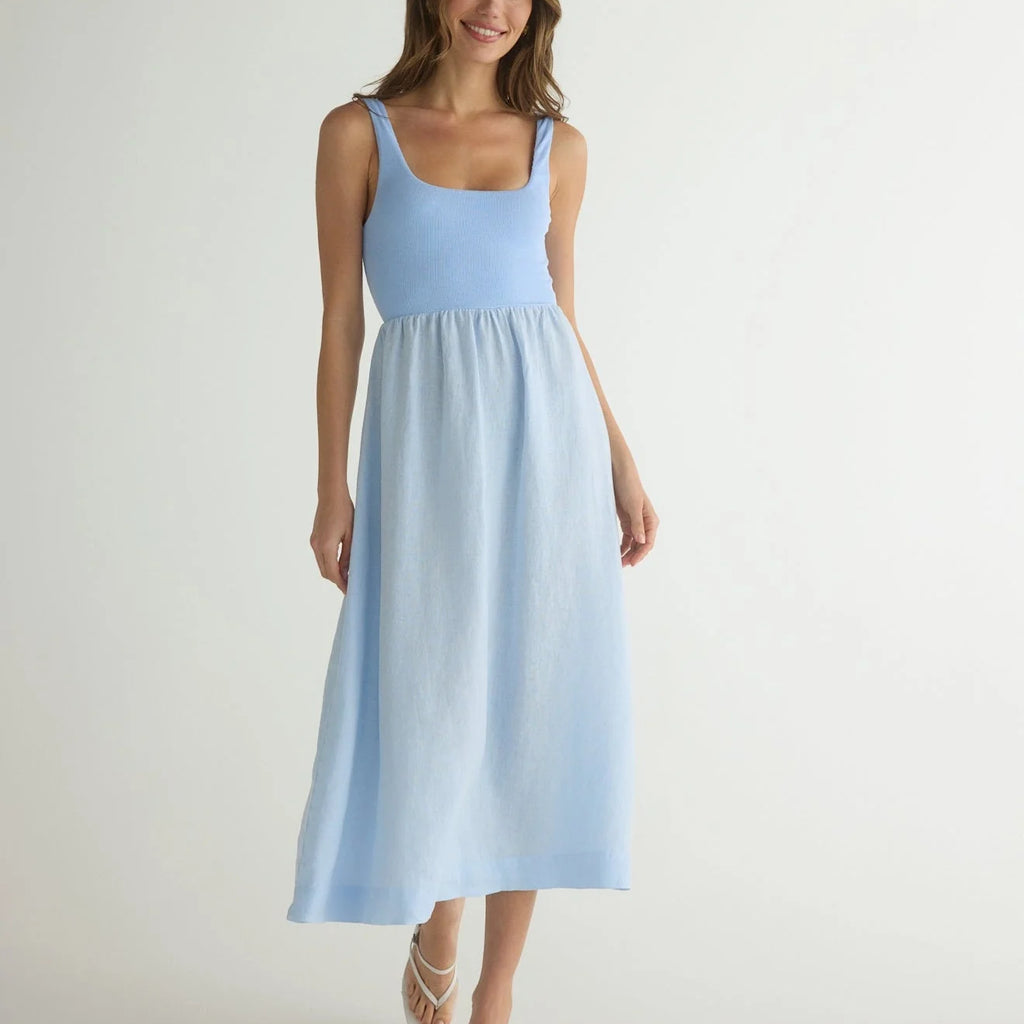 Bella Dahl Sleeveless Knit Combo Dress
