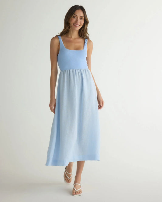 Bella Dahl Sleeveless Knit Combo Dress