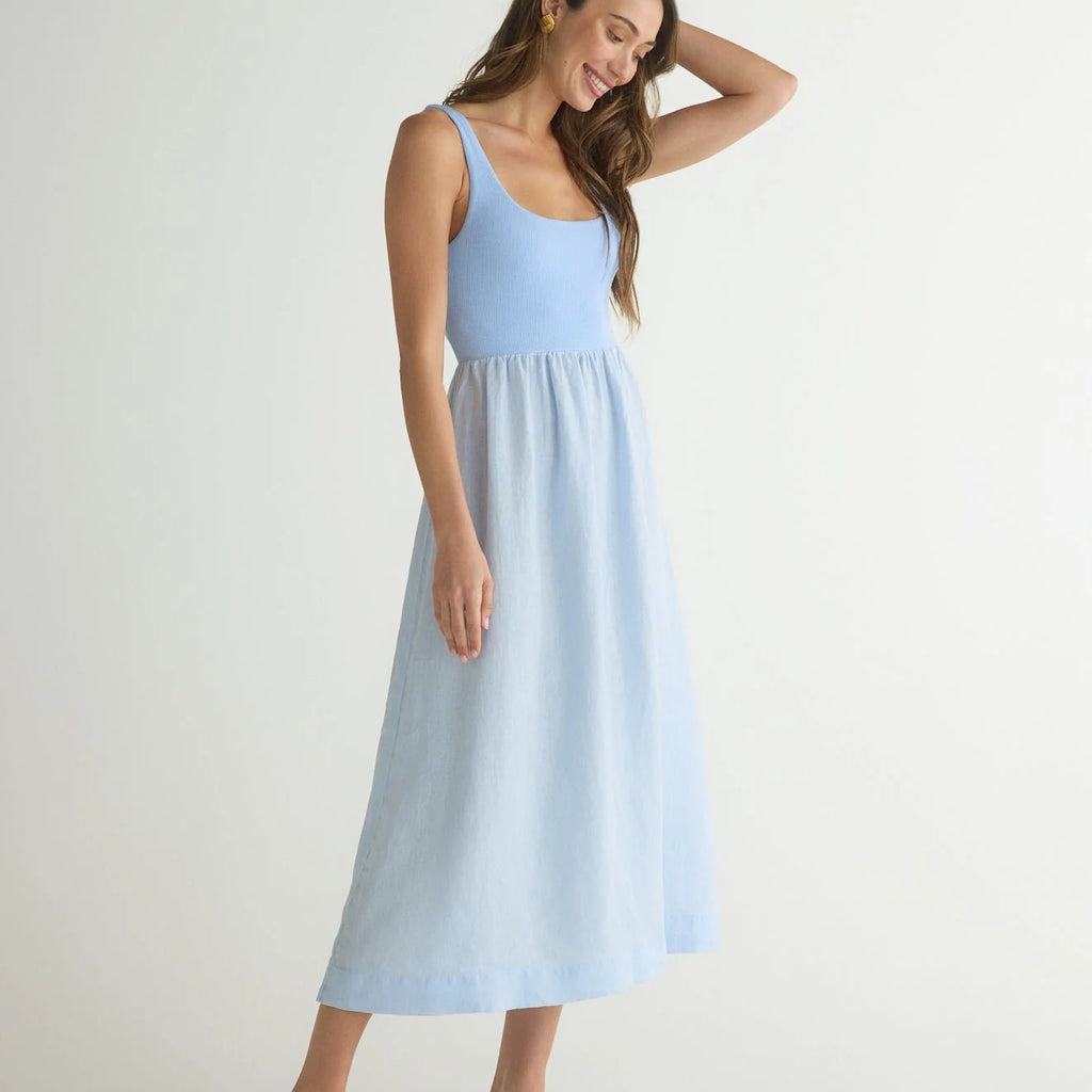 Bella Dahl Sleeveless Knit Combo Dress