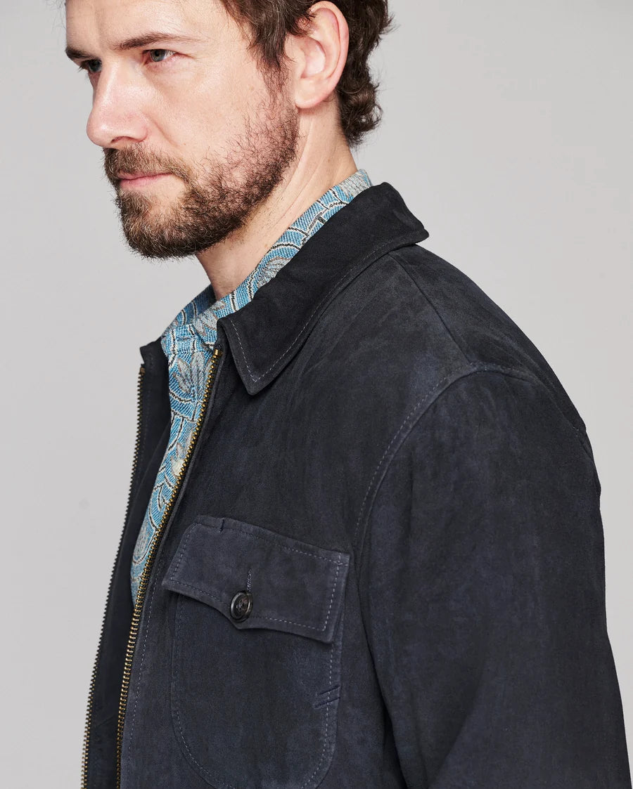 Billy Reid Suede Dutton Jacket