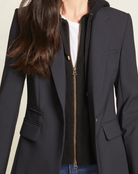 Veronica Beard Cashmere Hoody Dickey
