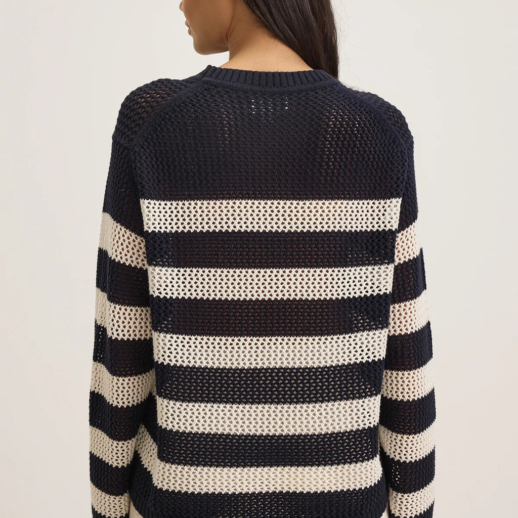Velvet Kanan Cotton Cashmere Mesh Sweater