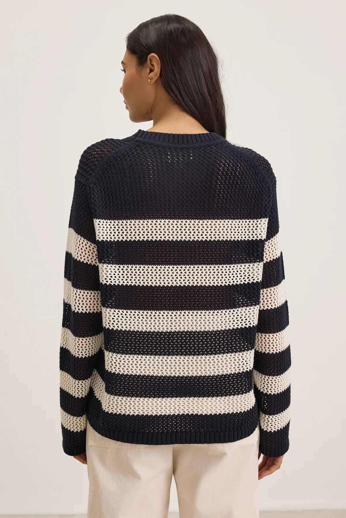 Velvet Kanan Cotton Cashmere Mesh Sweater