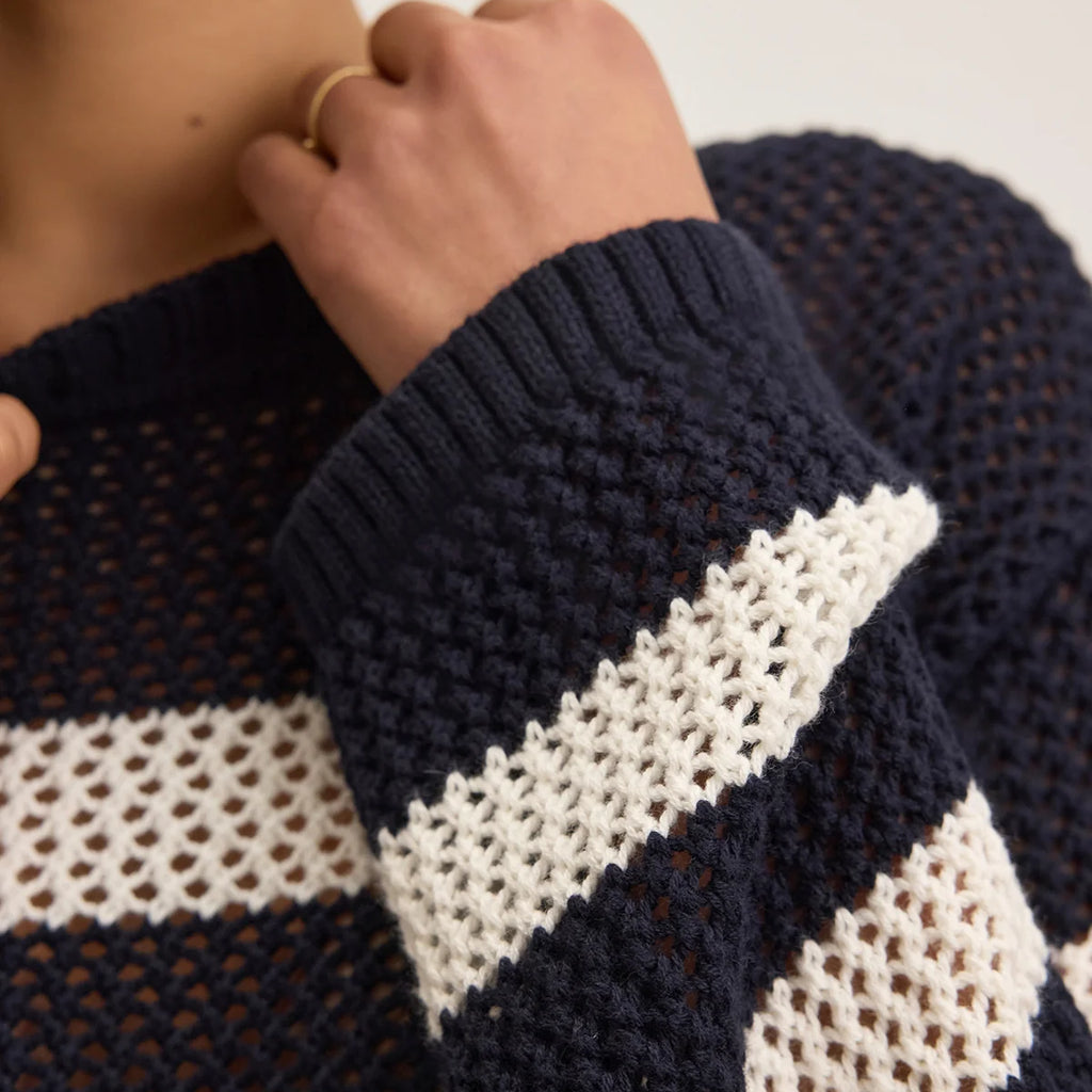 Velvet Kanan Cotton Cashmere Mesh Sweater