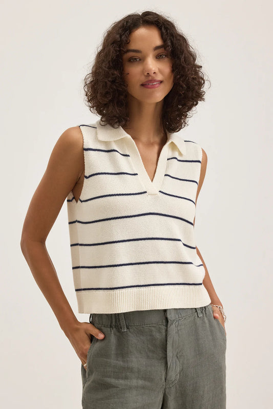 Velvet Nayla Cotton Cashmere Sweater Vest