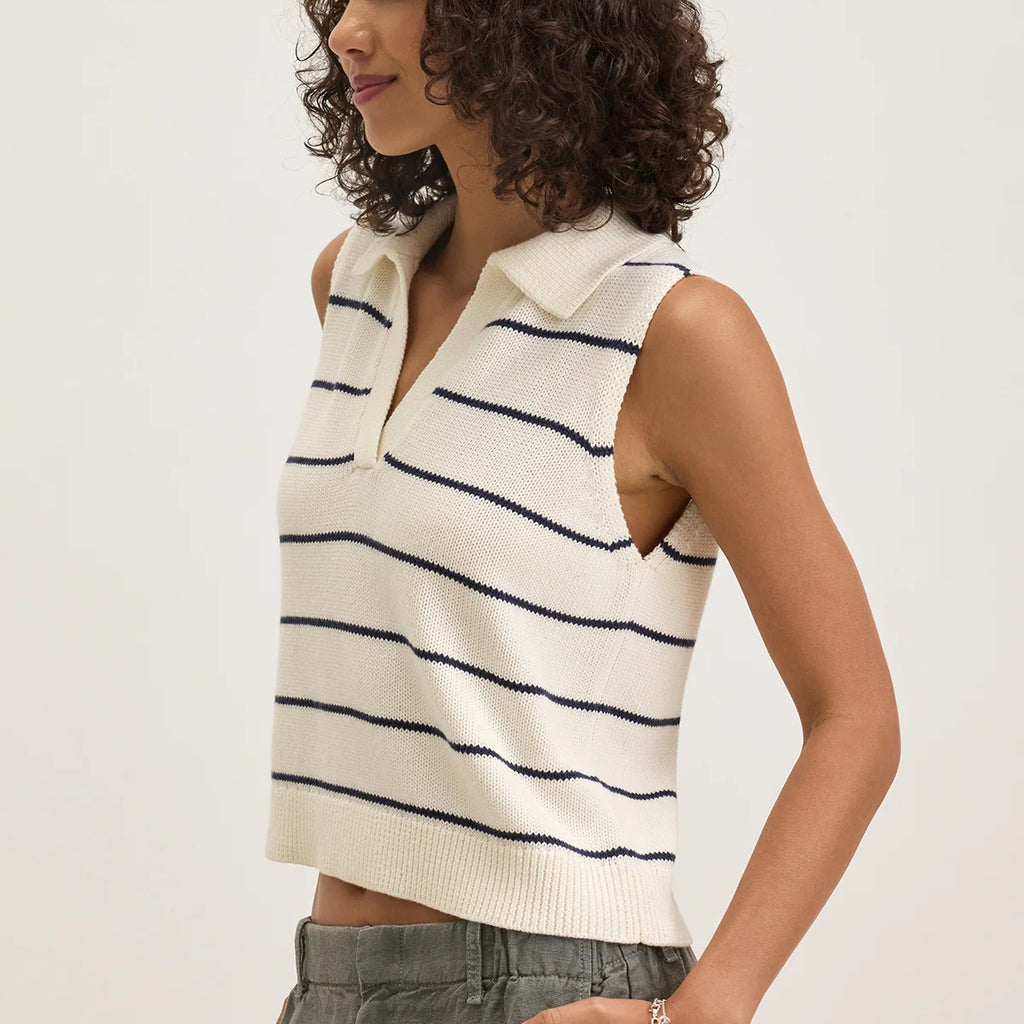 Velvet Nayla Cotton Cashmere Sweater Vest