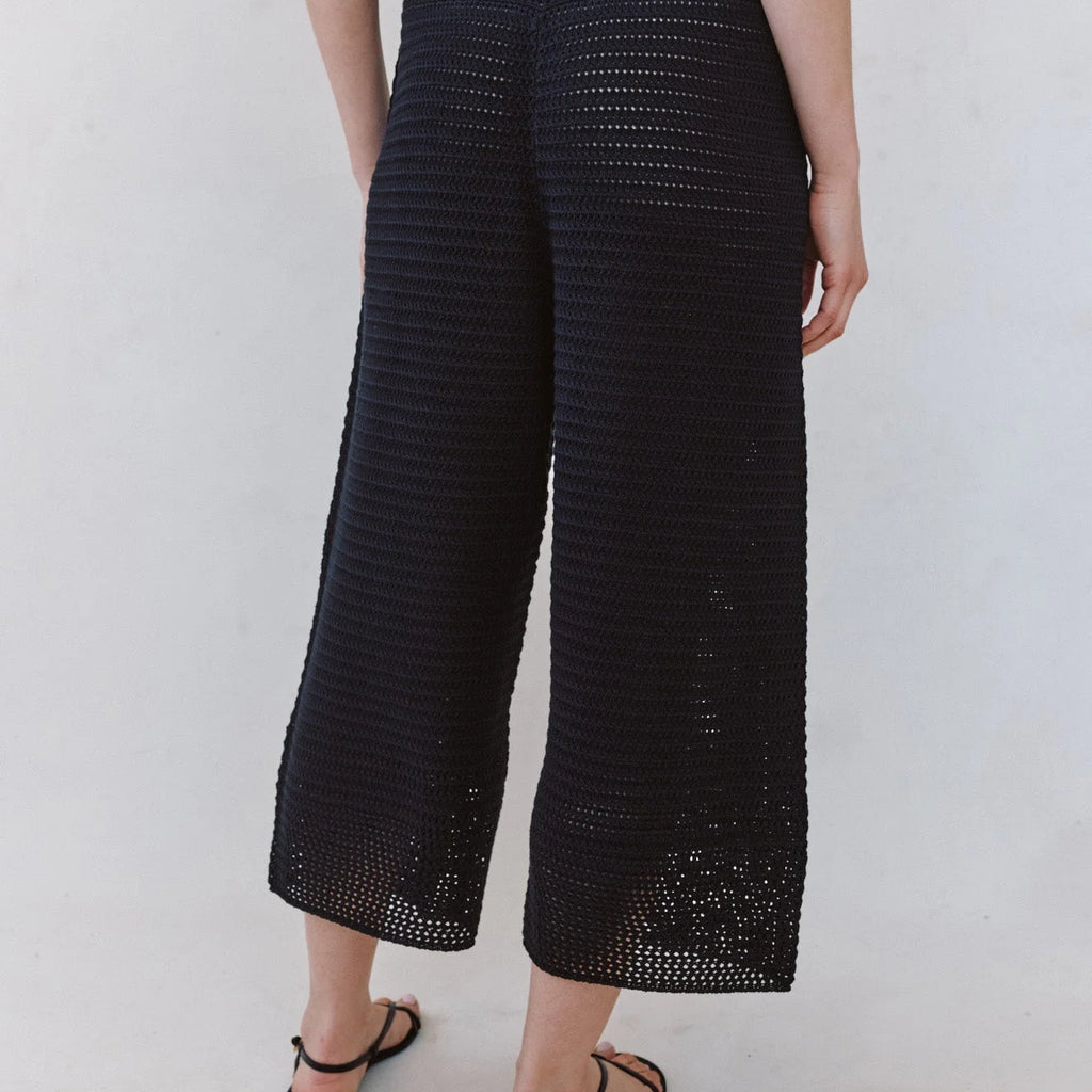 Bella Dahl Crop Wide Leg Crochet Pant