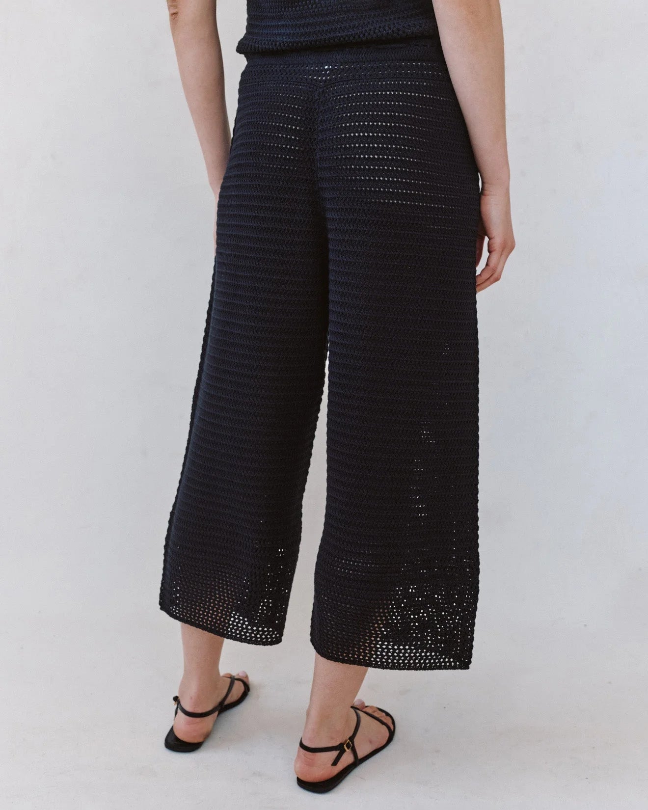 Bella Dahl Crop Wide Leg Crochet Pant