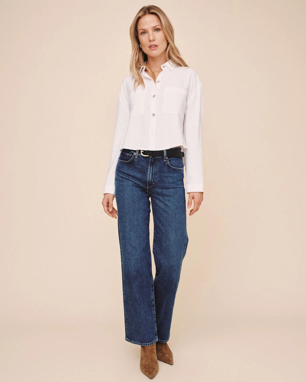 Bella Dahl Cropped Button Down