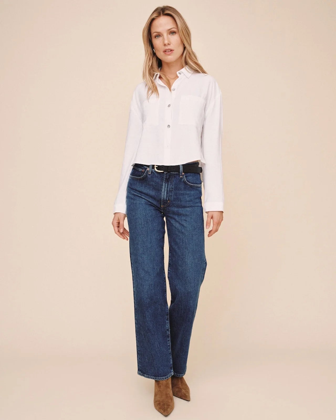 Bella Dahl Cropped Button Down