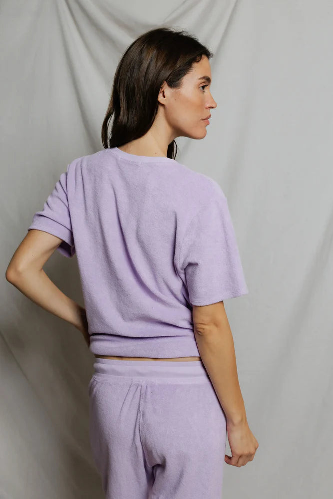 Perfect White Tee Donna Loop Terry Short Sleeve Tee