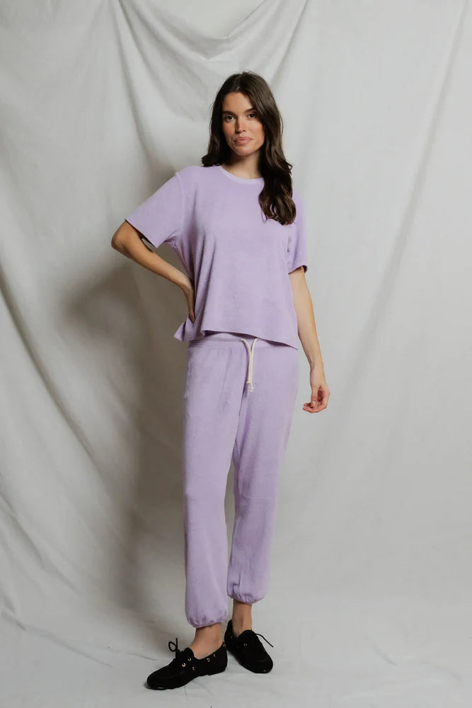 Perfect White Tee Donna Loop Terry Short Sleeve Tee