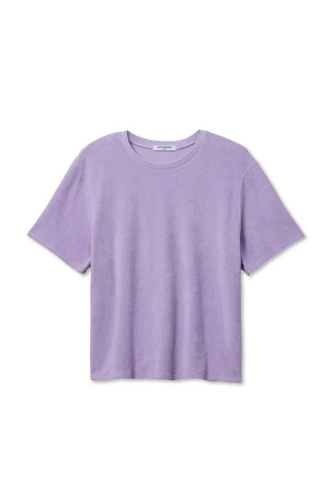 Perfect White Tee Donna Loop Terry Short Sleeve Tee