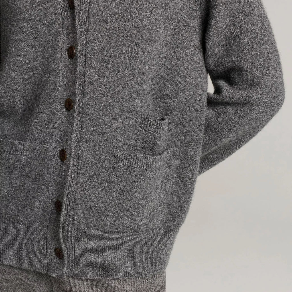 Vince Wool & Cashmere-Blend Relaxed V-Neck Cardigan