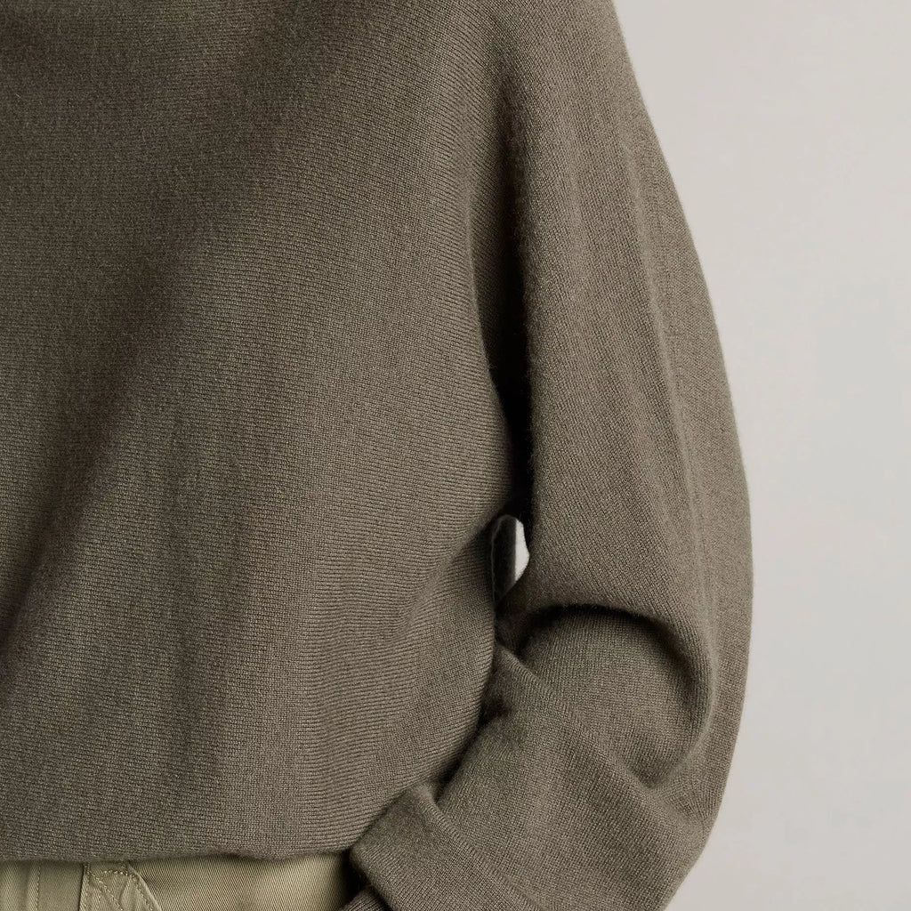 Vince Wool-Cashmere Dolman-Sleeve Turtleneck Sweater