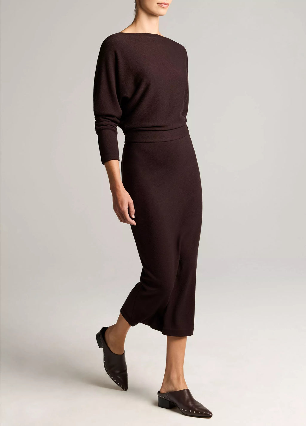 Vince Cozy Stretch-Jersey Midi Dress